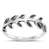 Tree Branch Peach Offering Wholesale Ring .925 Sterling Silver Band Sizes 4-10