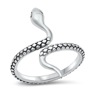 Snake Coral Viper Cute Serpent Ring New .925 Sterling Silver Band Sizes 5-10