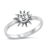 Sterling Silver Sun Ring