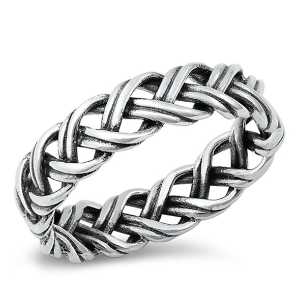 Sterling Silver Braided Ring