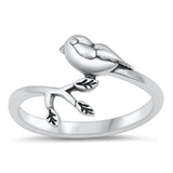 Song Bird Branch Fashion Love Ring New .925 Sterling Silver Band Sizes 4-10