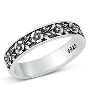 Sterling Silver Flower Ring