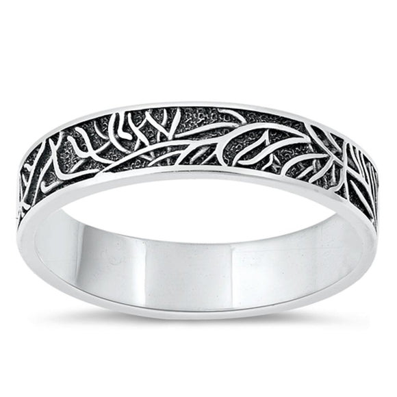 Sterling Silver Tree Branches Ring