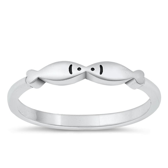 Sterling Silver Fish Ring