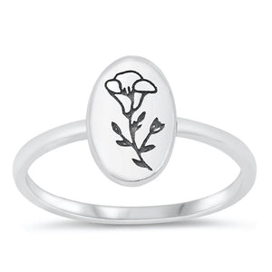 Sterling Silver Flower Ring