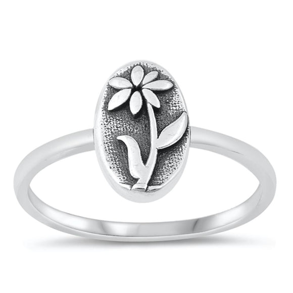 Sterling Silver Flower Ring