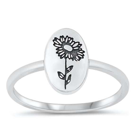 Sterling Silver Flower Ring