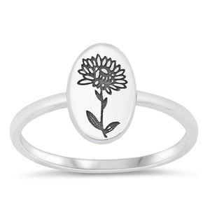 Sterling Silver Flower Ring