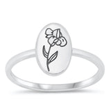 Sterling Silver Flower Ring