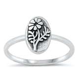 Sterling Silver Flower Ring