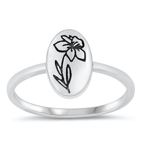 Sterling Silver Flower Ring