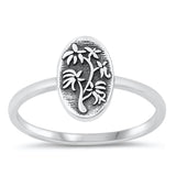 Sterling Silver Flowers Ring