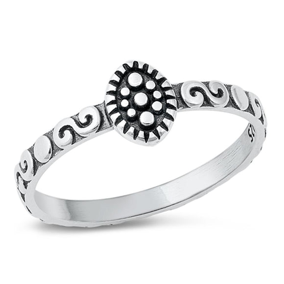 Sterling Silver Bali Ring