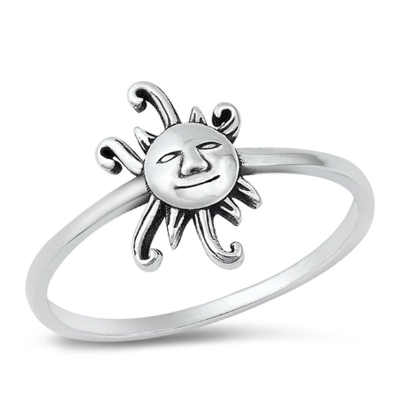 Sterling Silver Sun Ring