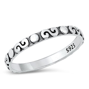 Sterling Silver Spirals Ring