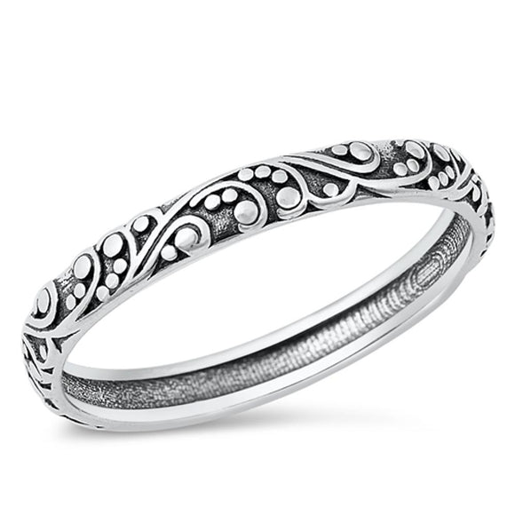 Sterling Silver Bali Ring