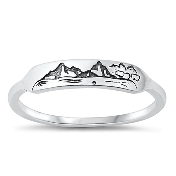 Sterling Silver Mountains Ring