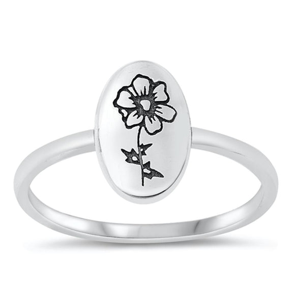 Sterling Silver Flower Ring