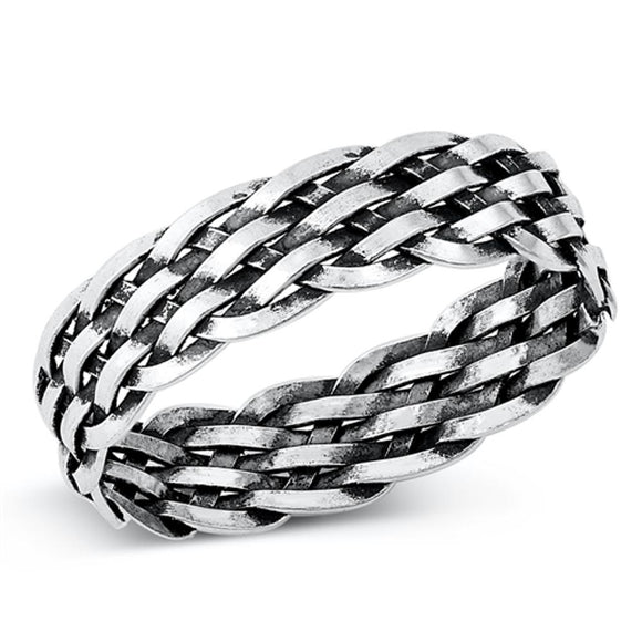 Sterling Silver Braided Ring