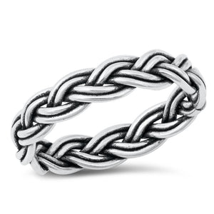 Sterling Silver Braided Ring