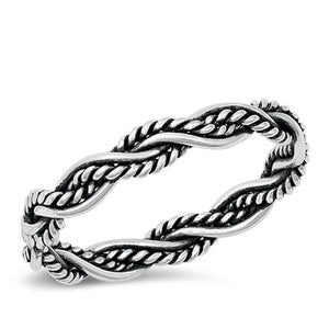 Sterling Silver Braided Band