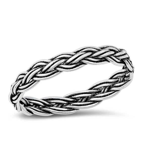 Sterling Silver Braided Ring