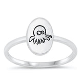 Sterling Silver Octopus Ring