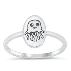 Sterling Silver Jellyfish Ring