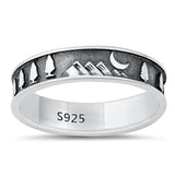 Sterling Silver Mountain Ring