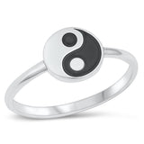 Sterling Silver Yin Yang Ring