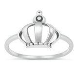 Sterling Silver Royal Crown Ring