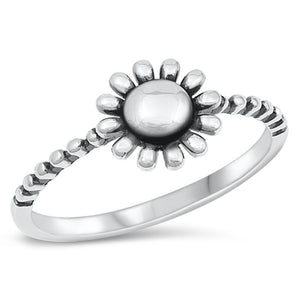 Sterling Silver Sunflower Ring