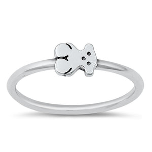 Sterling Silver Teddy Bear Ring