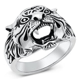 Sterling Silver Tiger Ring