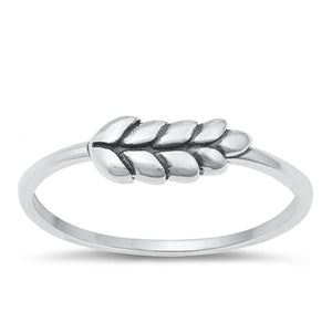 Sterling Silver Olive Branch Peace Ring