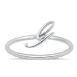 Sterling Silver "G" Initial Ring