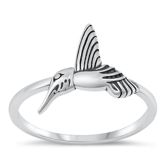 Sterling Silver Hummingbird Ring