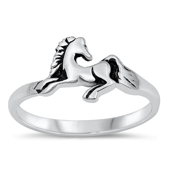 Sterling Silver Horse Ring