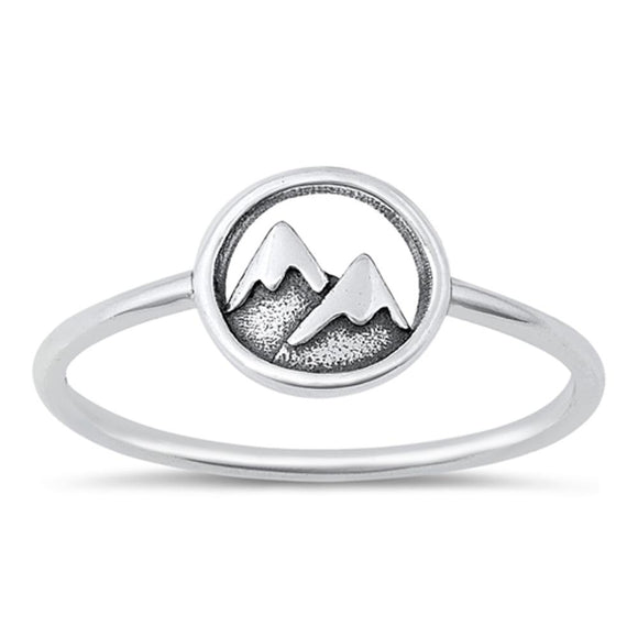 Sterling Silver Mountain Ring