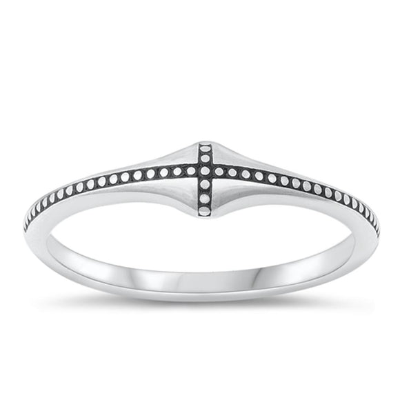 Sterling Silver Cross Ring