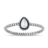 Sterling Silver Teardrop Ring