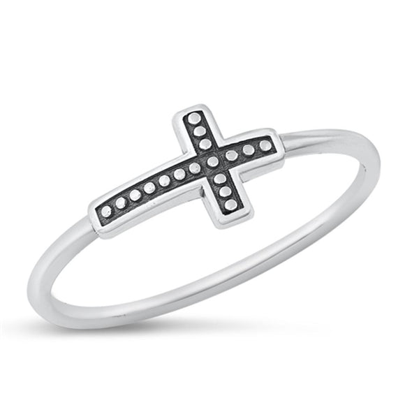 Sterling Silver Cross Ring