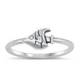 Sterling Silver Fish Ring