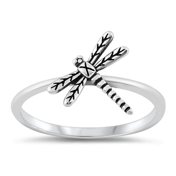 Sterling Silver Dragonfly Ring