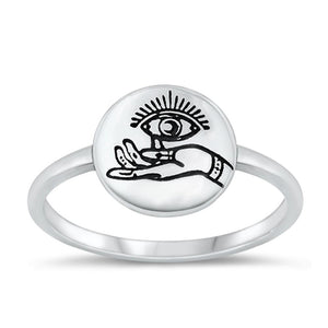 Sterling Silver Eye Ring