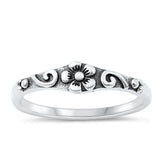 Sterling Silver Flower Ring