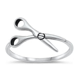 Sterling Silver Scissors Ring