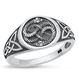 Sterling Silver Celtic Snake Ring