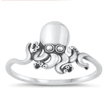 Sterling Silver Octopus Ring