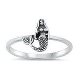 Sterling Silver Mermaid Ring